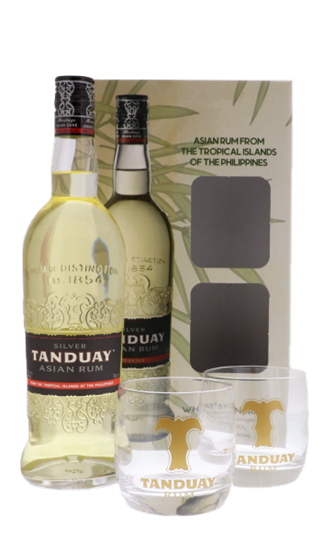 Image sur Tanduay Silver Rum + 2 Verres 40° 0.7L
