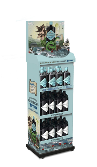 Image sur Display 36 Hendrick's Gin 70 cl Mix (18 Hendrick's Gin, 18 Neptunia) 42.4° 25.2L