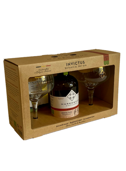 Image sur Abbaye de Maredsous Invictus - Bio Gin + 2 Verres 40° 0.5L