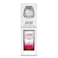 Image de 1836 Belgian Organic Vodka + Verre 40° 0.7L