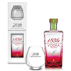 Image sur 1836 Belgian Organic Vodka + Verre 40° 0.7L