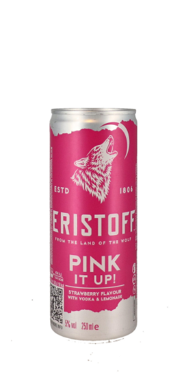 Image sur Eristoff Pink It Up Can 5° 0.25L