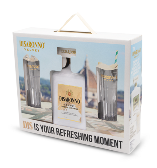 Image sur Disaronno Velvet + 2 Verres 17° 0.7L
