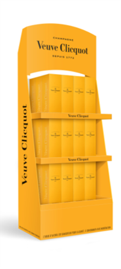 Image sur Display 48 Veuve Clicquot Brut 75 cl + Giftbox Gratuit 12.5° 36L