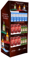 Image de Display 30 Whisky 70 cl Mix (12 Chivas 12 Y + GBX, 6 Glenlivet Founder's Reserve + GBX, 12 Jameson) 40° 21L
