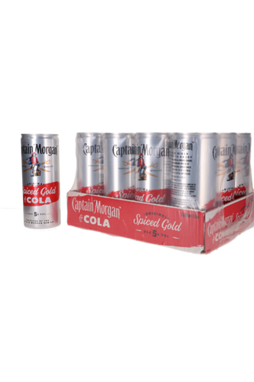 Image sur Captain Morgan & Cola Cans 5° 0.25L