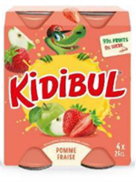 Image de Kidibul Pomme Fraise Can (New Bottle)  0.25L