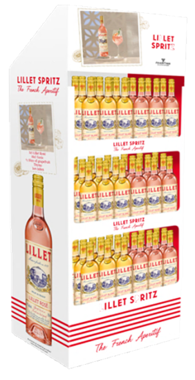 Image sur Display 36 Lillet 75 cl Mix (18 Blanc, 18 Rosé) 17° 27L