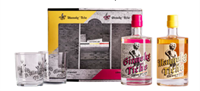 Image de Le Tiche Giftpack (Manneke Tiche 50 cl + Ginneke Tiche 50 cl + 2 Verres) 40° 1L