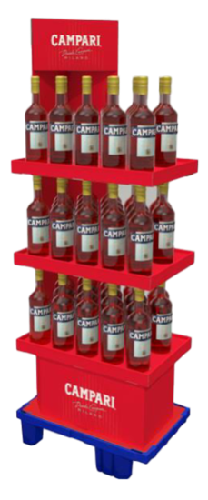Image sur Display 48 Campari 1 L 25° 48L