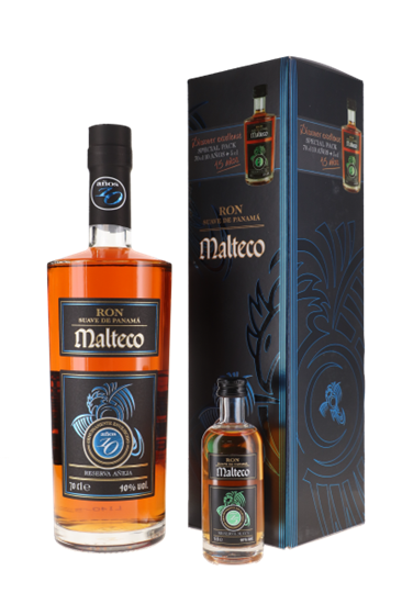 Image sur Malteco Special Pack 10 Years 70 cl + 15 Years 5 cl 40° 0.75L