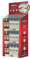 Image de Display 90 Martini Vermouth (New Bottle) 75 cl Mix (60 Bianco, 30 Rosso) 14.5° 67.5L