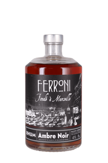 Image sur Maison Ferroni Rhum Ambré Noir 47° 0.7L